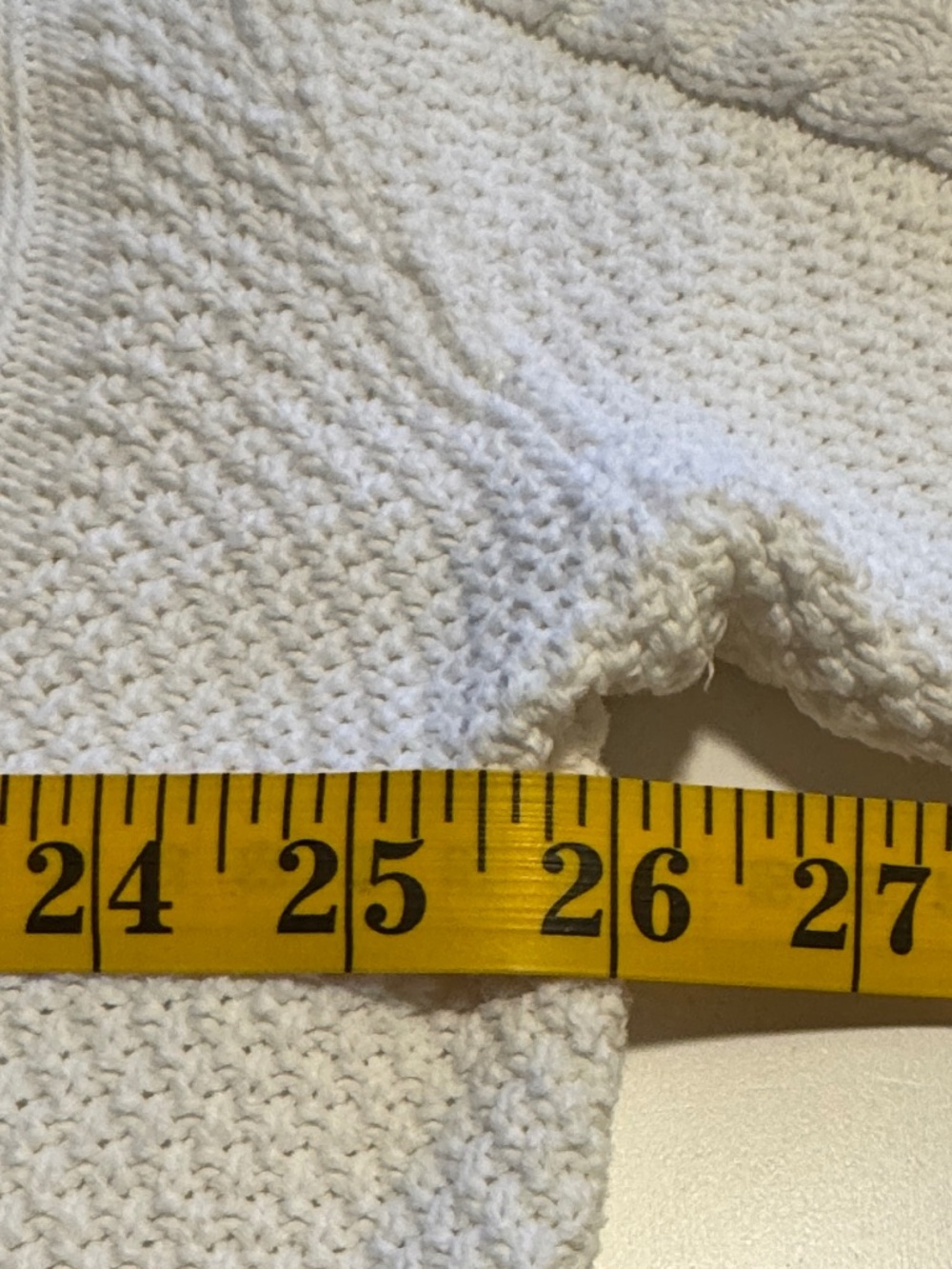 Tilley Cable Knit Sweater White Mens XL White Cotton Preppy Eclectic Grandpa - Picture 10 of 16